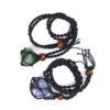 oly-22d0ba7e4057defb9ce5de5df4ab7deb Wholesale Amethyst Crystal Handmade Woven Net Pendant Necklace Adjustable Boutique Resale Gift