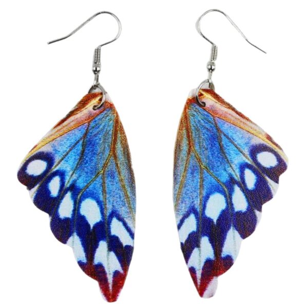 oly-22e251e147a80b03e8553e74be271e4c Wholesale 2D Acrylic Butterfly Wing Earrings Trendy Cartoon Heart Design Jewelry Accessory for Party Wear
