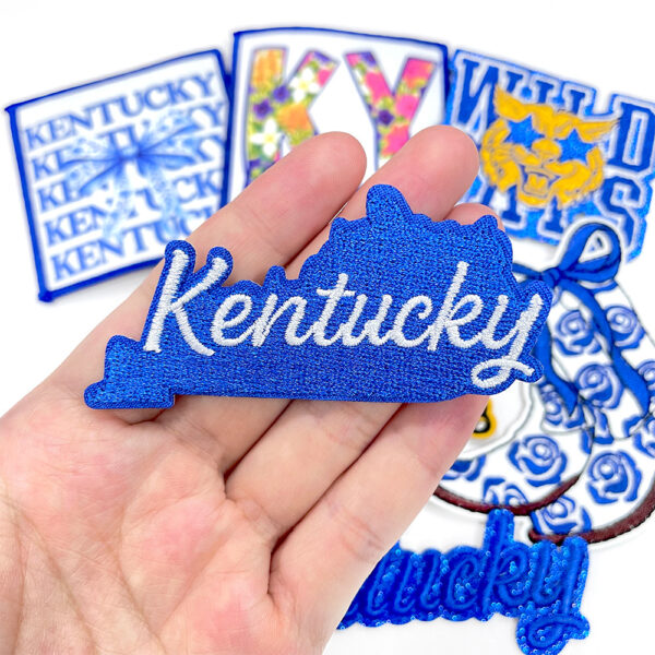 oly-22ee9237170a520379c9774431d6f317 Wholesale Chic University of Kentucky Embroidered Patches Small Iron-On DIY Accessory for Shoes Hats