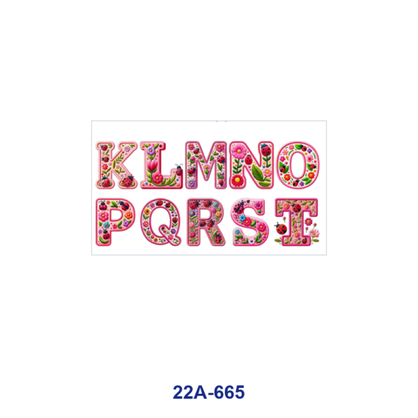 oly-22fe9ab6a8063140adb6419f44129149 Wholesale 5pcs Folk Embroidery Floral Alphabet Number Blue Pink Blossom Letter Digit Mixed Decor Prints 16oz Cup UV DTF Wraps