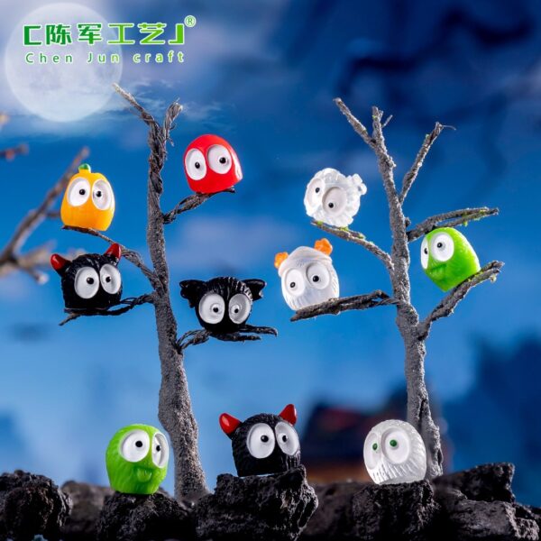 Wholesale Halloween Glow in the Dark Resin Miniature Fairy DIY Decoration for Home Decor Resale