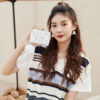 Wholesale Pu Leather Embroidered Short Wallet with Zipper Card Holder - Trendy Casual Purse for Women