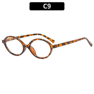 C9-leopard print frame white film