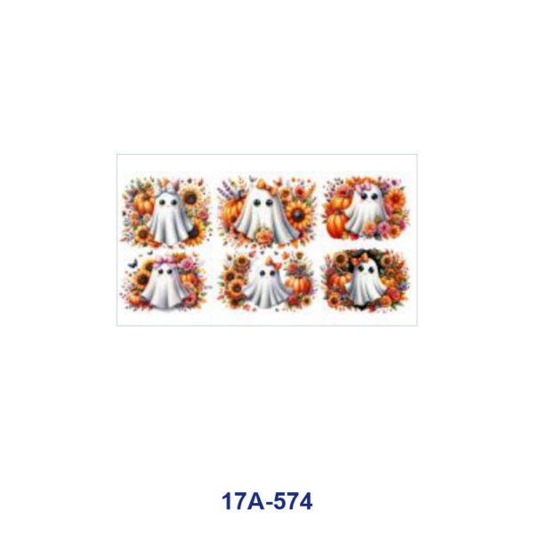 oly-2335cc4fd9a18f39d5a3215864d96fec Wholesale 5pcs Fall Halloween Bow Ghost Sunflower Pumpkin Butterfly Bat Mixed Decor Prints 16oz Cup UV DTF Wraps