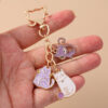 Wholesale Cute Cat Paw Keychain Zinc Alloy Cartoon Keychain Gift Accessory