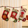 Wholesale European Style Cartoon Christmas Stocking, Polyester Three Dimensional Patchwork Hanging Decoration for Holiday Gift