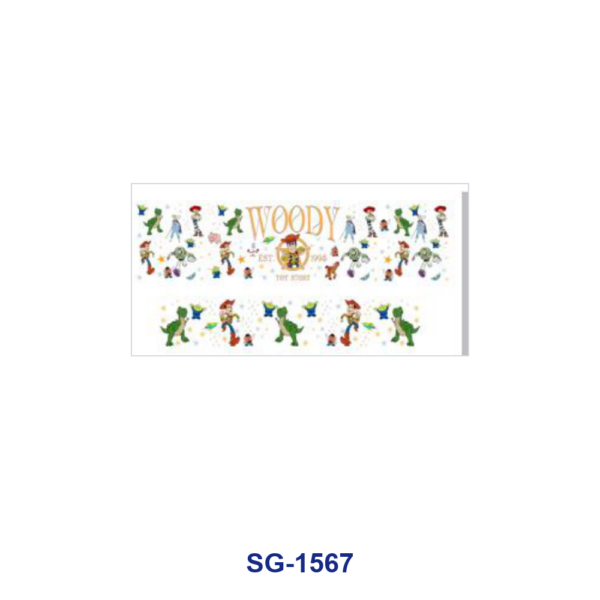 oly-2342afc243cb9b78d40f02a6dff9a182 Wholesale 8pcs Mixed Cartoon Character Floral Butterfly Print 3oz Cup Stickers Wrap OLY Exclusive
