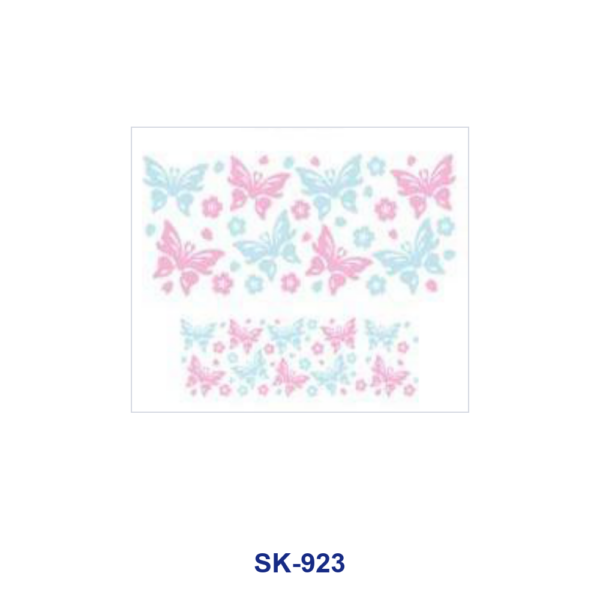 oly-2346df317565bc0303cdbbdd9de50747 Wholesale 8pcs Various Floral Outline Butterfly Tropical Fruit Seamless Decor Mini Cup Keychain Sticker