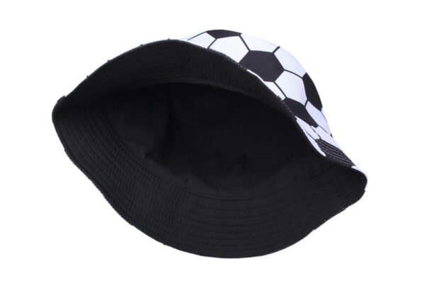 oly-236568e599683fb92b1ab083225f2b79 Wholesale Fashion Reversible Soccer Football Pattern Bucket Hat for Summer Sun Protection