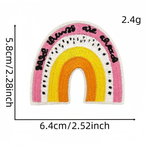 Wholesale Stylish Colorful English Letter Embroidery Patch Polyester Cloth Sticker DIY Decorative Accessory