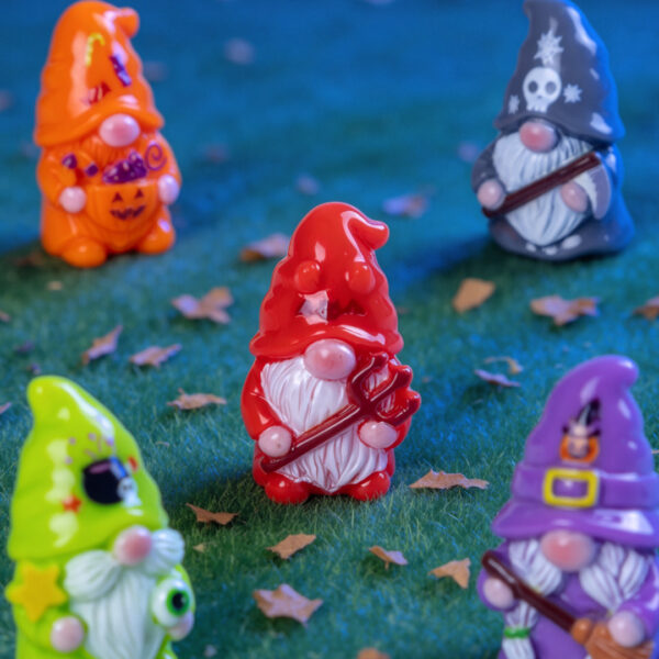 oly-23947929f7220aab4fececac25f54015 Wholesale Halloween Themed Resin Miniature Ornaments - Wizard, Elf, Pumpkin House, Ghost - Decorative Accent for Home Decor