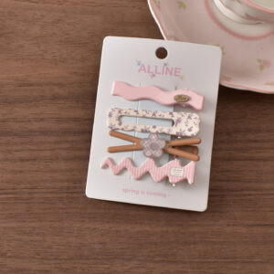 1# brown cross flower-4pcs