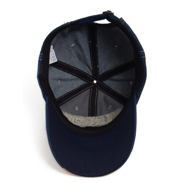 Wholesale Grey Embroidered Baseball Cap Vintage Wash Style Unisex Outdoor Casual Hat