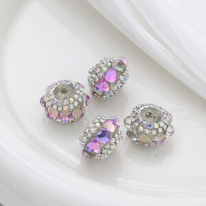 Purple / 20mm love cat eye lantern beads