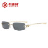 oly-23c61ab1400f33c6c078579183988f83 Wholesale Frameless Retro Square Sunglasses Gold Frame Grey Lens Fashion Sun Protection Accessory