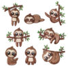 oly-23ccf7d9fa54ce6ae496352b93975171 Wholesale Cute Sloth Embroidery Patch Decorative Sticker for Clothing Bags Accessory Boutique Gift