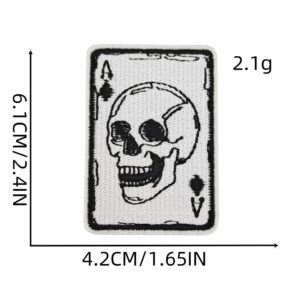 Skull cloth stickers 9#