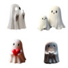Wholesale Funny Halloween Ghost Resin Ornament for Home Garden Decoration Gift