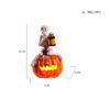 Wholesale Resin Halloween Skull Pumpkin Glowing Decoration for Home Decor Gift