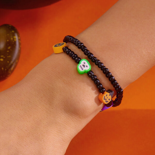 oly-2420b4f67d832129f8150c4e83c2e5d9 Wholesale Halloween Grim Reaper Pumpkin Pendant Bracelet Zinc Alloy Jewelry Accessory