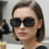 oly-243d7b989274b51d6d6d663734bc5e25 Wholesale Ring Design Square Sunglasses for Women Trendy UV400 Sun Glasses