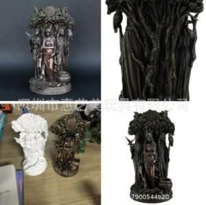 Wholesale Dark Triple Goddess Greek Celtic Resin Statue Home Decor Gift