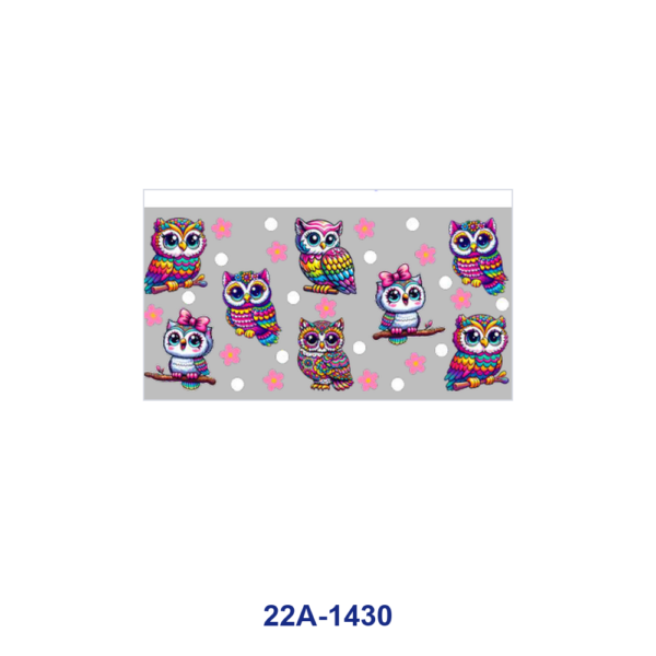 oly-2448c3f2eed6930ebcf6102247262ad9 Wholesale 5pcs Vibrant Rainbow Tie Dye Cute Cartoon Koala Owl Penguin Panda Leopard Bow Flower Star Mixed Decor Prints 16oz Cup UV DTF Wraps