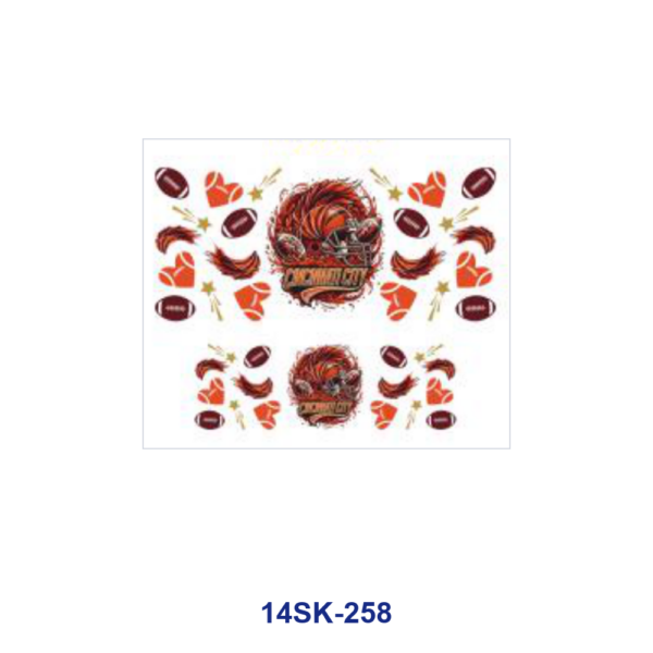 oly-244b43ea904401a946ce38fd339aefe6 Wholesale 2/4/8pcs Football Helmet Style Mini Cup Keychain Sticker