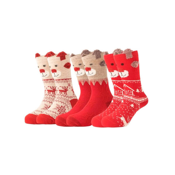 oly-244d557e0abe6d3aed378dc0061bd50e Wholesale Anime Christmas Cartoon Mid Calf Socks for Women Polyester Winter Everyday Wear