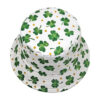 Wholesale Clover Print Bucket Hat St. Patrick's Day Party Sun Protection Hat