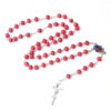 oly-245e68ff3a4ede504f100253e06bdf20 Wholesale Wooden Cross Rosary Necklace Ball Chain Pendant Trendy Jewelry Accessory