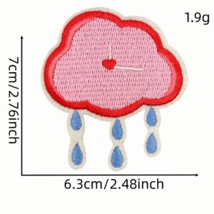 Pink series cloth stickers 11 #