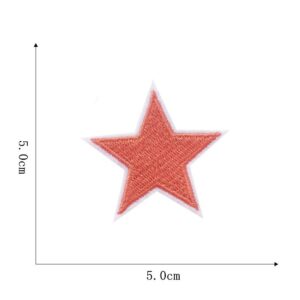 Orange five-pointed star cloth paste -2#