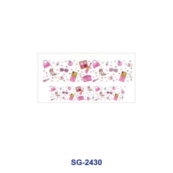 Wholesale 8pcs Mixed Perfume Beauty Cartoon Character Print 3oz Cup Stickers Wrap OLY Exclusive
