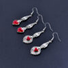 oly-24a310d50e1d05685e2c3ab4beeaaeab Wholesale Gothic Halloween Heart Cross Pendant Earrings Zinc Alloy Electroplated Party Jewelry