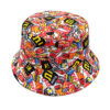 Wholesale Trendy Bucket Hat Hamburger Cola Print Graffiti Style Unisex Sun Hat for Outdoor Activities