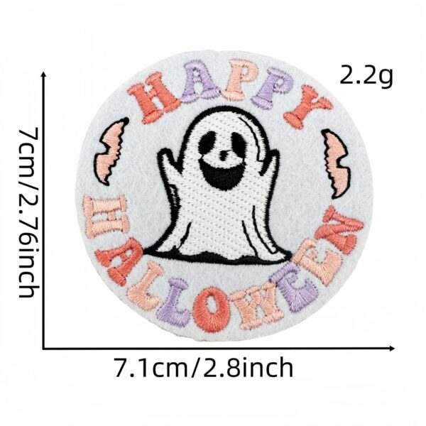 Wholesale Halloween Ghost Pumpkin Iron-On Embroidery Patch, Clothing Decorative Sticker