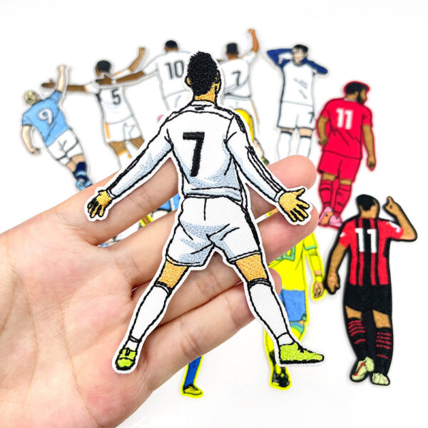 oly-24c031727147c21831da9ad2dce02f61 Wholesale Soccer Star Embroidered Patch Iron-On DIY Clothing Accessory Boutique