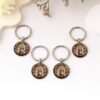 Wholesale Stylish 3D Flower Keychain Zinc Alloy Key Ring Gift Accessory