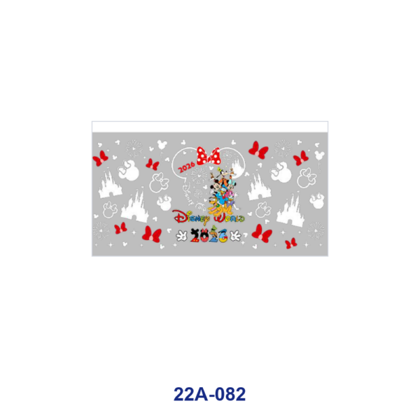 oly-24df9b7331cd79ded867856b875f37fb Wholesale 5pcs Cartoon Mouse Characters Fantasy Castle Bow Fireworks Vacation Mixed Print 16oz Cup UV DTF Wraps OLY Exclusive