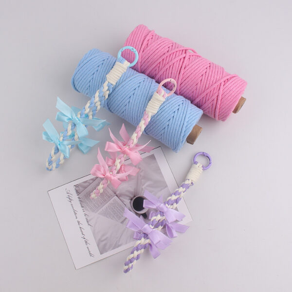 oly-24e48749958b3ed8c904604215982029 Wholesale Silicone Bow Keychain Cute Candy Color Bag Charm for Women