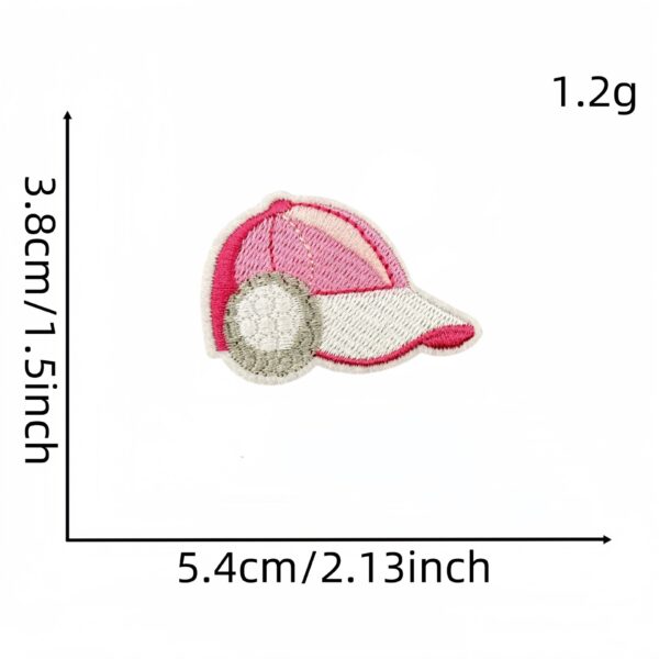 Wholesale Pink Golf Cartoon Embroidered Patch - Fashion Accessory for DIY and Decor