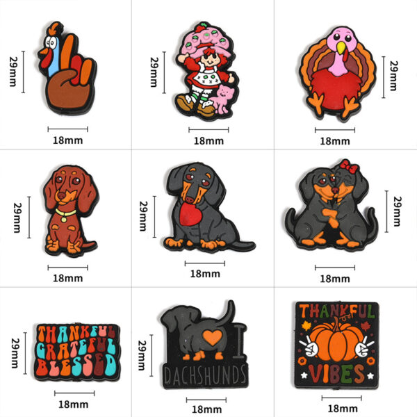 oly-24f327fa12d5ace2c7eb5839c7afa433 Wholesale 3D Silicone Halloween Skull Gnome DIY Phone Chain Charm for Resale