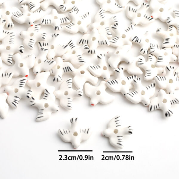 oly-250b95f6169d9b50a2a7aecbef6a02f0 Wholesale Hand Painted Blue White Seagull Ceramic Beads Decorative DIY Accessory for Jewelry Making Gift Boutique