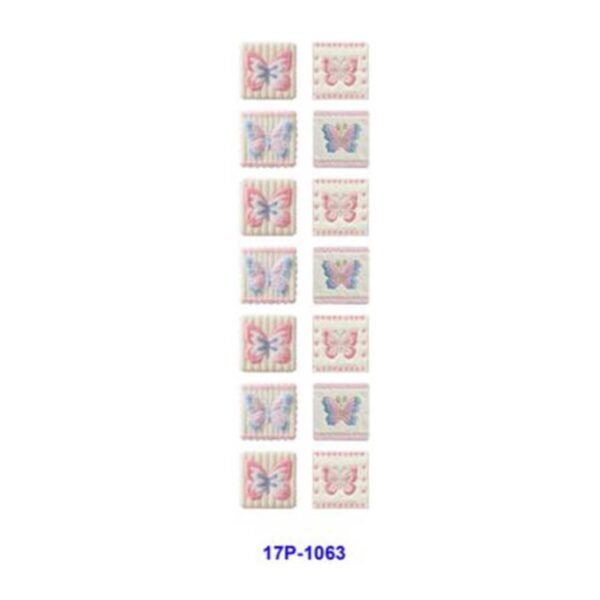 oly-2530db20ae8f01be467253661d661993 Wholesale 2/8/16pcs UV DTF Stickers Embroidery Style Pastel Butterfly Square Frame Patterns Pen and Bookmark Stickers