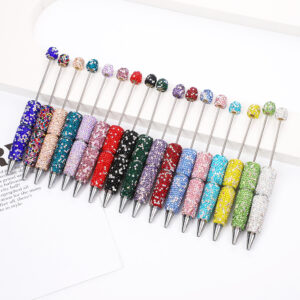 Wholesale AB Full Diamond Beaded Ballpoint Pen Fashion Jewelry Accessory Gift Writing Tool