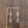 oly-25382987e70cabc030fb4bf46960f1c0 Wholesale Vintage Skull Pendant Earrings Antique Silver Geometric Halloween Jewelry for Party Gift