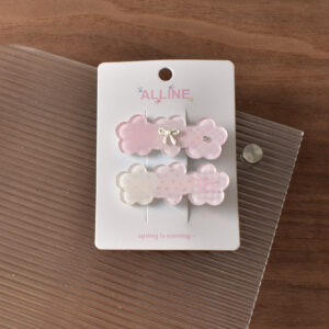 3 # Pink series 3 flowers-2pcs