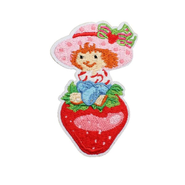 oly-25452254ed3a4df5207b49a229c9a616 Wholesale Polyester Thread Embroidered Strawberry Harvest Patch Decorative Accent for Clothing