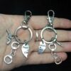 oly-2579c1ce39630bc2d75b9fa6af794cf3 Wholesale European Style Handcuff Keychain Set Pair Friendship Keyring Car Key Accessory Boutique Resale